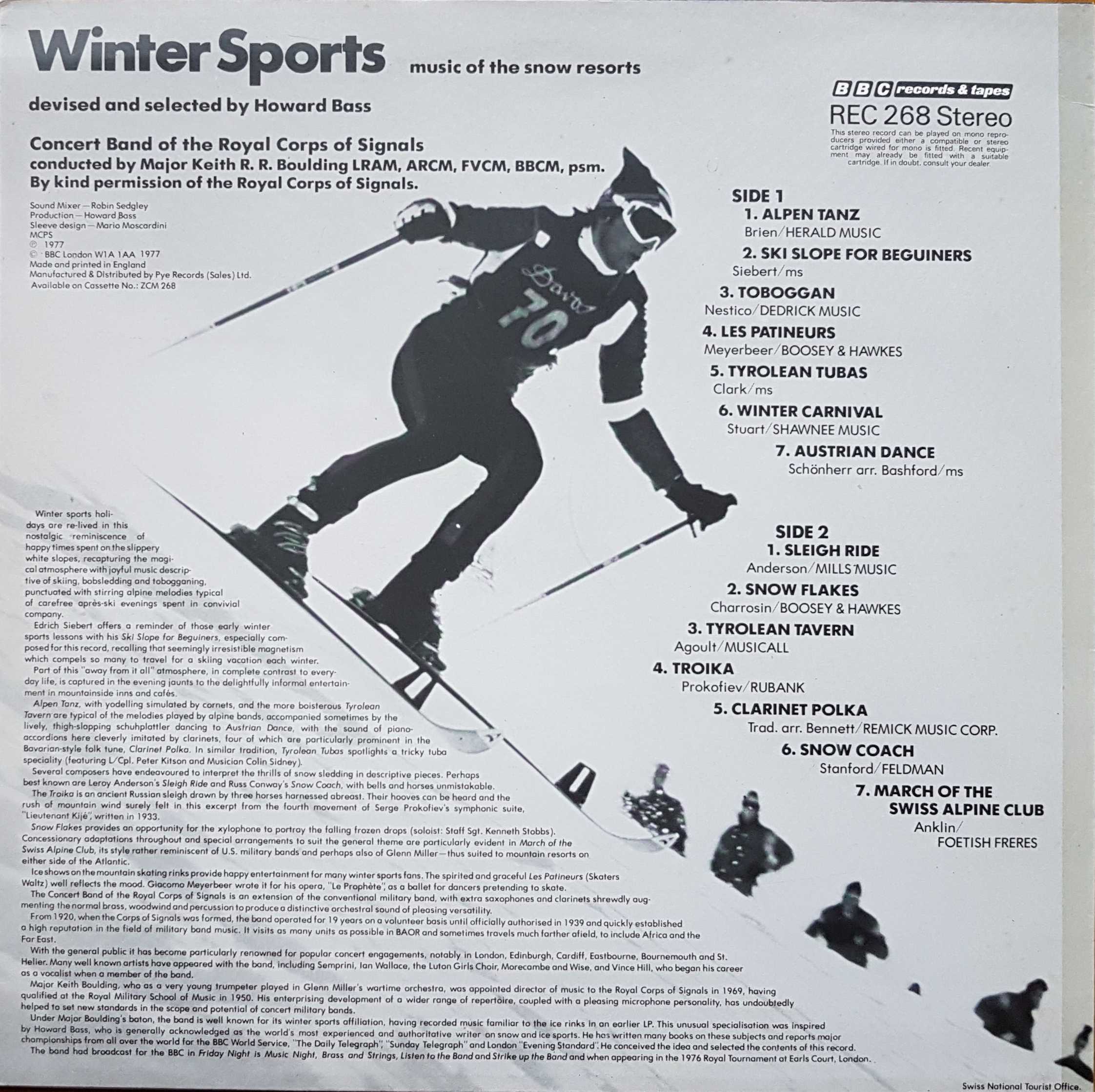 Picture of REC 268 Winter sports - Music of the snow resorts by artist Various from the BBC records and Tapes library